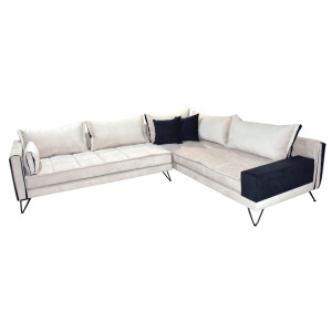 EVELINA καναπές οικιακού χώρου 290x250xH95 ταπετσαρία ΕΠΙΛΟΓΗΣ